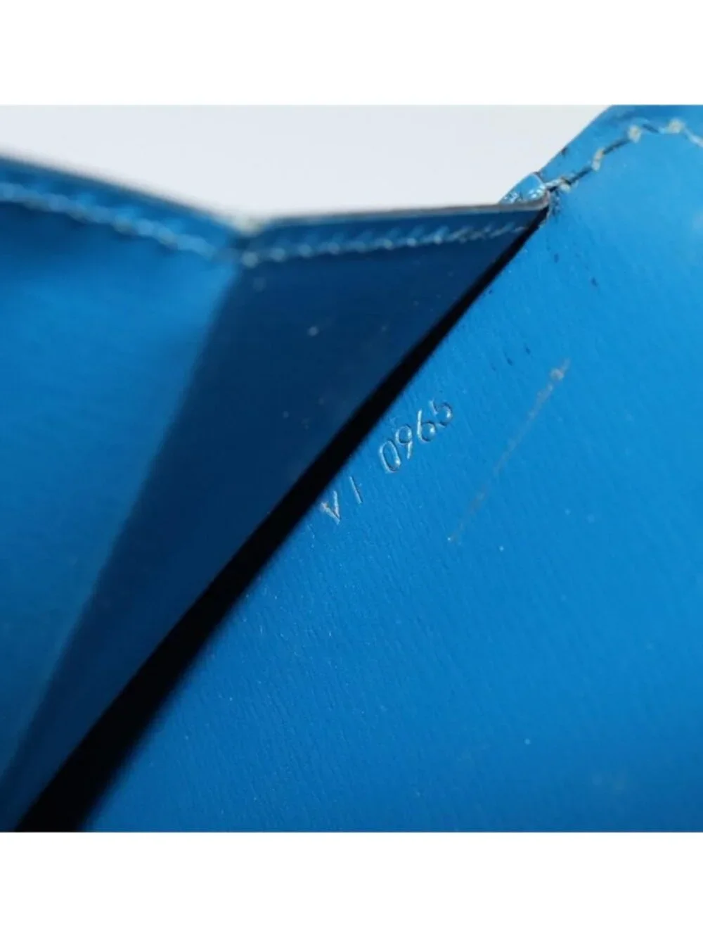 Authentic LOUIS VUITTON Epi Capuchin Shoulder Bag Blue M52345 LV